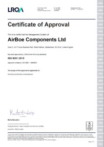 AirBoe ISO Certificate of Approval 2023